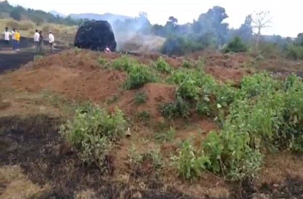 दरम्यान, आग लागल्याचे समजल्यावर गावातील ग्रामस्थांनी ही आग विझविण्यासाठी अतोनात प्रयत्न केले. परंतु, तोपर्यंत सर्व भाताचे भारे जाळून खाक झाले होते.
