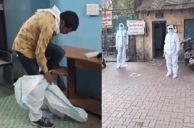 Photo | पदवीधर शिक्षक मतदारसंघ निवडणूक, कोरोना पॉझिटिव्ह मतदारांनी बजावला मतदानाचा अधिकार