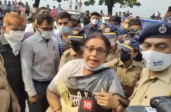 मोठी बातमी: ट्रायडंट हॉटेलबाहेर राष्ट्रवादी काँग्रेसचा राडा; विद्या चव्हाण पोलिसांच्या ताब्यात