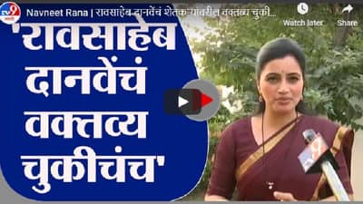 Navneet Rana | रावसाहेब दानवेंचं शेतकऱ्यांवरील वक्तव्य चुकीचंच - नवनीत राणा