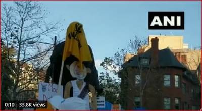 अमेरिकेत कृषी कायद्यांविरोधात आक्रमक निदर्शने; खलिस्तानी समर्थकांकडून महात्मा गांधींच्या पुतळ्याची विटंबना