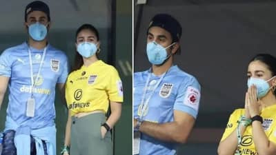 Bollywood | फुटबॉल मॅच पाहण्यासाठी रणबीर-आलिया एकत्र, फोटो व्हायरल