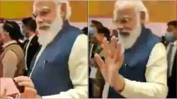 पंतप्रधान मोदींचा मास्क घालण्यास नकार; त्या व्हिडीओवरुन सोशल मीडियावर ट्रोल