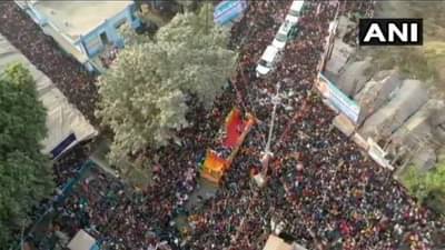 PHOTO : बंगालमध्ये अमित शाहांची भव्य रॅली, ममतांचा बंगाल गड खालसा होणार?