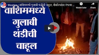 Washim | वाशिममध्ये गुलाबी थंडीची चाहूल, शेकोट्यांवर रंगल्या राजकीय गप्पा गोष्टी