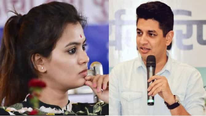 हर्षवर्धन पाटील संधीसाधू, सत्यजीत तांबेंची टीका, लेक अंकिता पाटलांचं तांबेंना जशास तसं प्रत्युत्तर