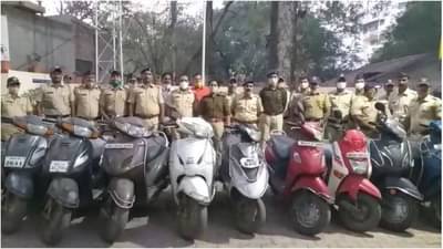 सोलापुरात मौजमजेसाठी दुचाकी चोरी, 10 दुचाकींसह दोन अल्पवयीन मुलं ताब्यात