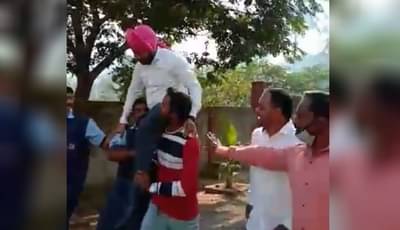 कोल्हापुरात अधिकाऱ्याचं वाजत गाजत स्वागत, व्हायरल VIDEO ची रंगली चर्चा