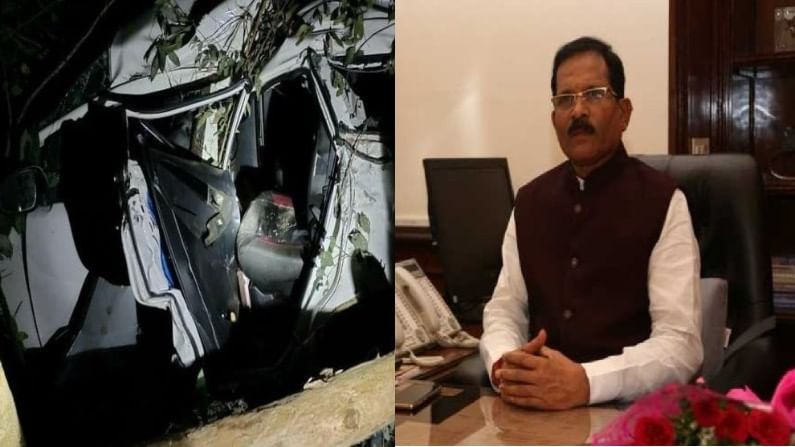 Shripad Naik | अपघातानंतर चक्काचूर, पाहा श्रीपाद नाईकांच्या गाडीची अवस्था