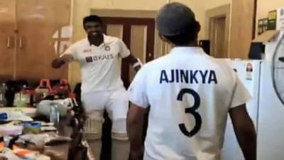 VIDEO | जखमा झेलूनही झुंजला, ड्रेसिंग रुममध्ये येताच कर्णधार रहाणेकडून अश्विनला कडकडून मिठी