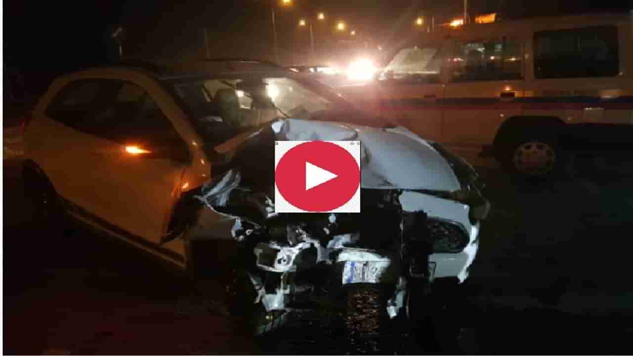 VIDEO | काँग्रेस आमदाराच्या गाडीला भीषण अपघात, कारचा चक्काचूर