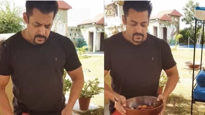 हे पाहिलं का ? सलमान खान बनवतोय काद्याचं लोणचं, सोशल मीडियावर व्हिडीओ होतोय प्रचंड व्हायरल!