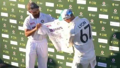 Video : दर्यादिल अजिंक्य रहाणे..., 100 वी टेस्ट खेळणाऱ्या नॅथन लायनला खास गिफ्ट!