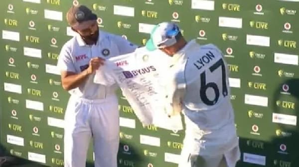 Video : दर्यादिल अजिंक्य रहाणे..., 100 वी टेस्ट खेळणाऱ्या नॅथन लायनला खास गिफ्ट!