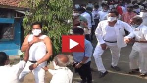 VIDEO | कुटुंबाच्या विरोधानंतरही ग्रामपंचायतीत बाजी, पठ्ठ्याचा शर्ट काढून दंड थोपटत जल्लोष