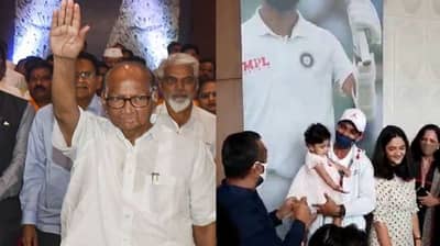 टीम इंडियाचं विमान मुंबईत लँड, कारण अजिंक्य रहाणेच्या मागे पवार ब्रँड!