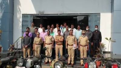 पिंपरी चिंचवडमध्ये बुलेट चोरी करणाऱ्या दोघांना अटक, 13 बुलेटसह 20 लाखांचा मुद्देमाल जप्त