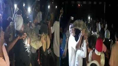 सांगलीत ग्रामस्थांचं अजब धाडस, 12 फुटांची मगर खांद्यावर उचलली