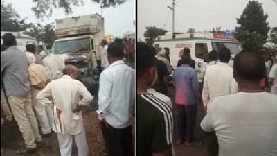 अपघातानंतर बाईक पेटली, एक जागीच जळून खाक, दुसऱ्याचा रुग्णालयात नेताना मृत्यू