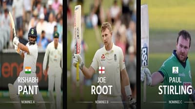 आयसीसीच्या Player of the Month पुरस्कारासाठी 3 फलंदाजांमध्ये कडवी झुंज, रिषभ पंत शर्यतीत