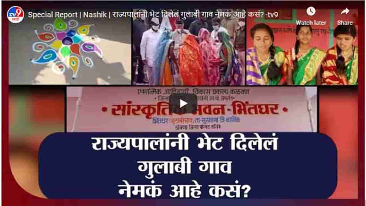 Special Report | Nashik | राज्यपालांनी भेट दिलेलं गुलाबी गाव नेमकं आहे कसं?