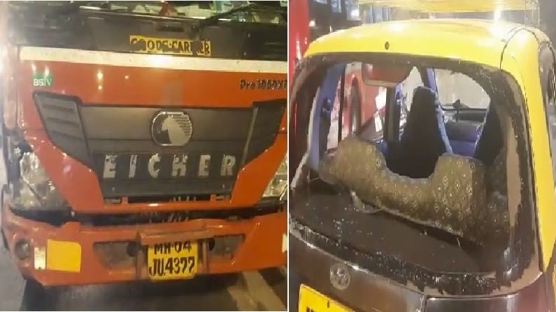 भरधाव टेम्पोची टॅक्सीला धडक, मुंबईत परेल ब्रिजजवळ भीषण अपघात