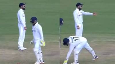 VIDEO : ओए, मेनन! थेट पिचमध्येच धावतोय यार, विराट कोहलीची अंपायरकडे तक्रार, व्हिडीओ व्हायरल