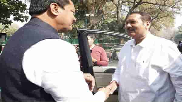 सोनिया गांधींच्या घराबाहेर नाना पटोले दिसताच उदयनराजेंनी गाडी थांबवली अन्....