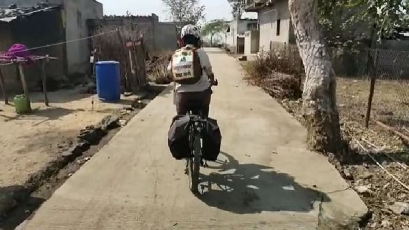 पर्यावरण संवर्धनासाठी 21 वर्षीय तरुणीची भ्रमंती, सायकलवरुन महाराष्ट्रभर प्रवास