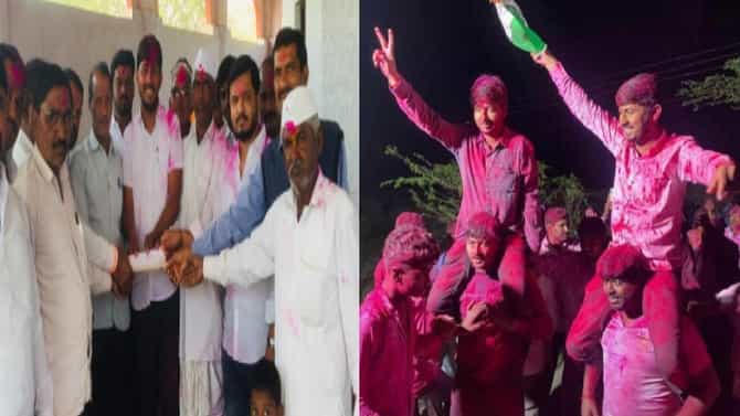 गावच्या कारभाऱ्याला आस्मान दाखवलं, सरपंचकीचा गुलाल उधळला, तेव्हाच शांत बसला!