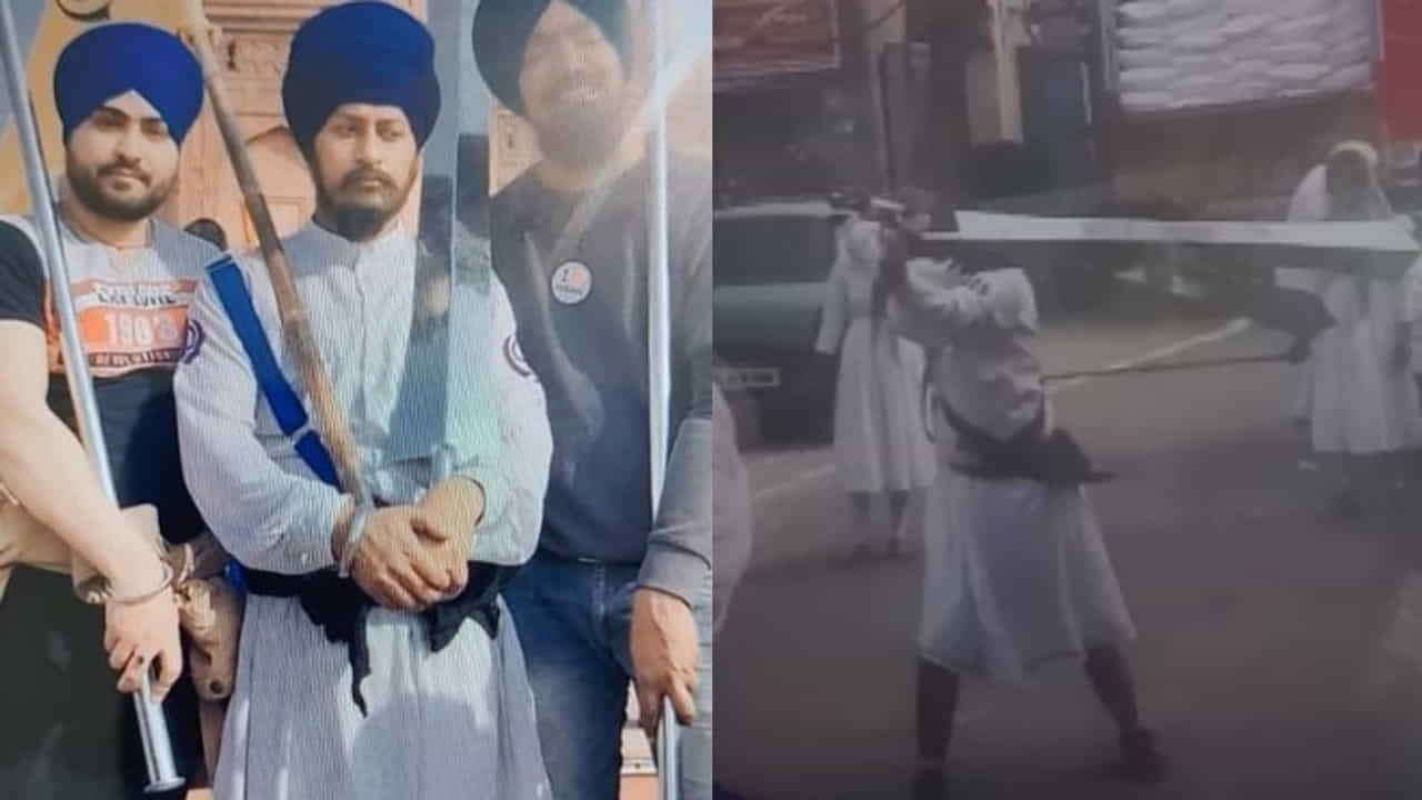 अखेर मोनिंदर सिंग मोनीला अटक; लाल किल्ला परिसरात हवेत भिरकावलेली तलवारही जप्त