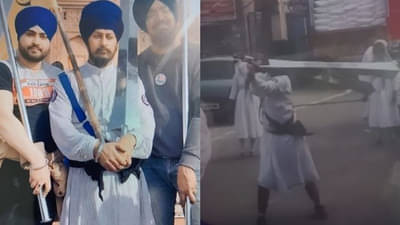 अखेर मोनिंदर सिंग मोनीला अटक; लाल किल्ला परिसरात हवेत भिरकावलेली तलवारही जप्त
