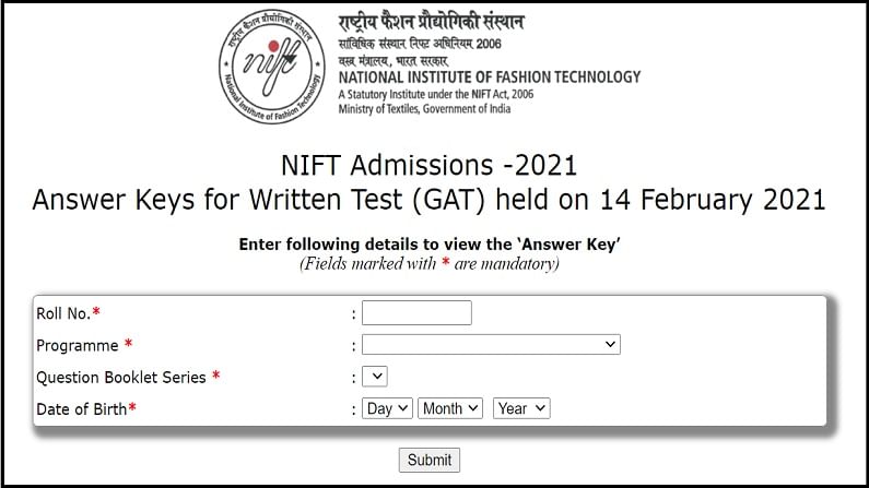 NIFT Answer Key 2021: उत्तरपत्रिका जाहीर, 'या' डायरेक्ट लिंकवर क्लिक करुन डाऊनलोड करा