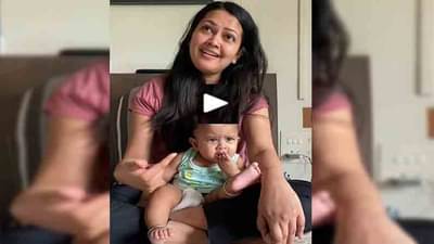 Video | गोड गळ्याच्या आईला बोबड्या बोलांची साथ, प्रियंका बर्वेने शेअर केला लेकाचा क्युट व्हिडीओ!