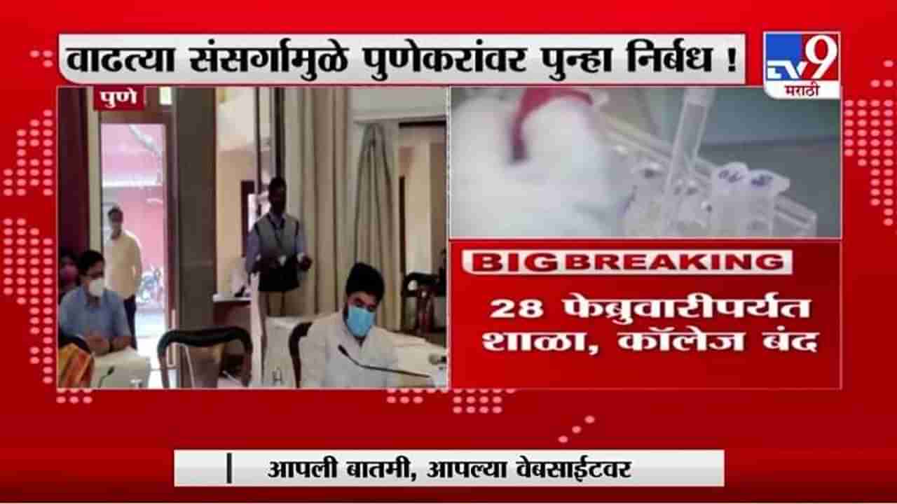 Pune Corona Update | वाढत्या कोरोना प्रादुर्भावाच्या पार्श्वभूमीवर पुणेकरांवर पुन्हा निर्बंध