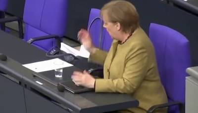 Video : भाषण संपल्यानंतर मास्क घालण्यास विसरल्या अँजेला मर्केल, पुढे असं घडलं की व्हीडिओ व्हायरल