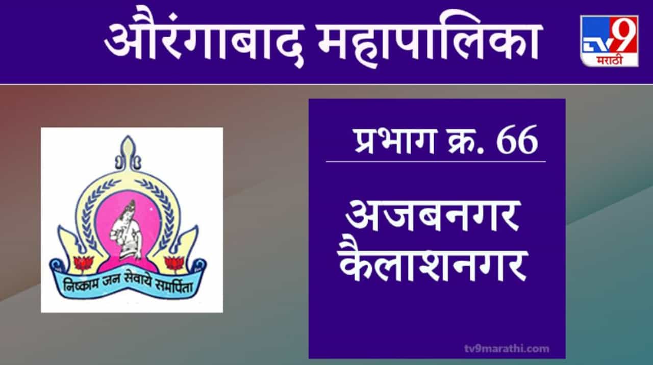 Aurangabad Election 2021, Ward 66 Ajabnagar Kailash Nagar  : औरंगाबाद महापालिका निवडणूक, वॉर्ड 66 अजबनगर कैलाश नगर