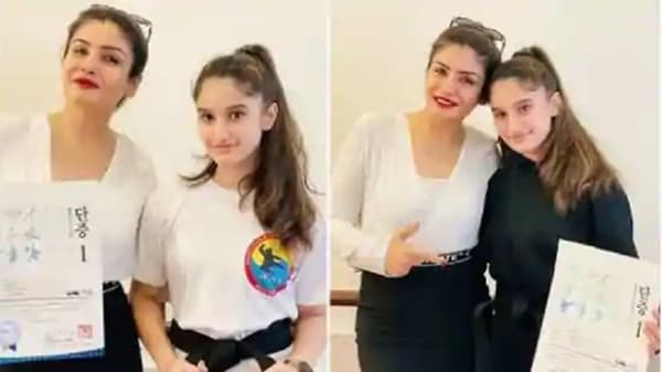 रवीना टंडनने केलं लेकीचं कौतुक, पोस्ट शेअर करत म्हणाली...