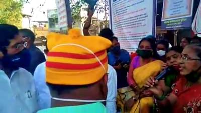 VIDEO: आमदार, पालकमंत्री, मुख्यमंत्री शिवसेनेचा तरी आमची दखल का नाही?, संतप्त महिलेचा थेट एकनाथ शिंदेंना सवाल