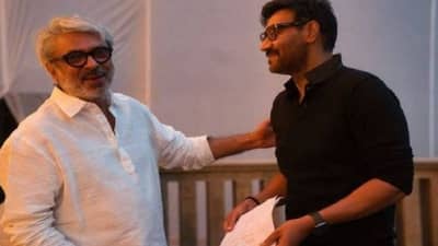 गंगूबाई काठियावाडीचे शूटिंग सुरू, अजय देवगणही चित्रीकरणात व्यस्त; पाहा फोटो