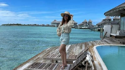 डान्स दीवाने 3च्या सेटवरील कोरोना विस्फोटानंतर माधुरी दीक्षित थेट व्हॅकेशनवर! मालदीवमध्ये करतेय धमाल