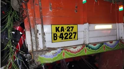 पंक्चर काढण्यासाठी उभ्या ट्रकला धडक, मुंबई-पुणे एक्स्प्रेस वेवर ट्रकचालकाचा मृत्यू