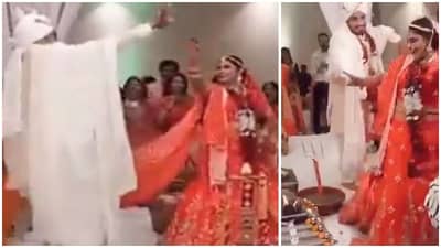 सात फेरे घेतायत की डान्स करतायत? इंटरनेटवर धुमाकुळ घालणाऱ्या व्हिडीओवर देश विभागला, काहींचा विरोध