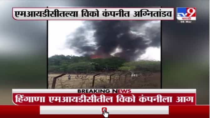 नागपूरच्या हिंगणा एमआयडीसीत भीषण आग, अग्निशामक दलाच्या 6 गाड्या घटनास्थळी