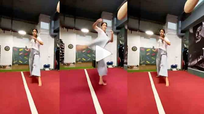 Disha Patani | ‘ये लडकी है या आग’, दिशा पाटनीचा जबरदस्त स्टंट सोशल मीडियावर चर्चेत, पाहा व्हिडीओ...