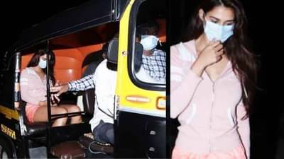 Disha Patani | शूटिंग संपली तरी गाडीच नाही, दिशा पाटनीची थेट ‘ऑटो स्वारी’!