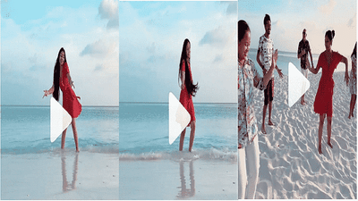 VIDEO : मनमोहक समुद्र किनारा, धनश्रीचा डान्स, युजवेंद्र चहलचेही ठुमके, पंजाबी गाण्यावर दिग्गज थिरकले