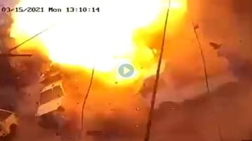 VIDEO: कराचीत दहशतवाद्यांनी स्फोट करुन उडवली पाकिस्तानी लष्कराची गाडी