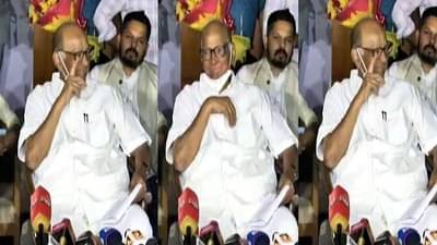 VIDEO : राष्ट्रवादीच्या पत्रकार परिषदेत मोर थुई थुई नाचले, बोलता बोलता थांबून शरद पवारही हसले!