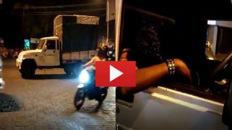 VIDEO | कल्याणमध्ये तळीराम चालकाचा पराक्रम, भर रस्त्यातच जीप थांबवून झोपला